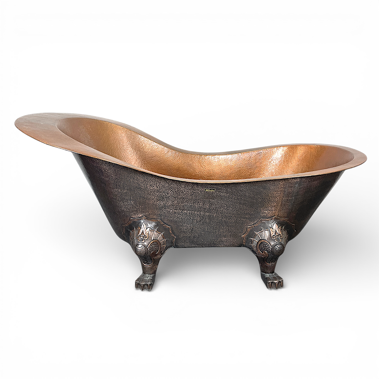 KOPPARBADKAR, med lejontassar.