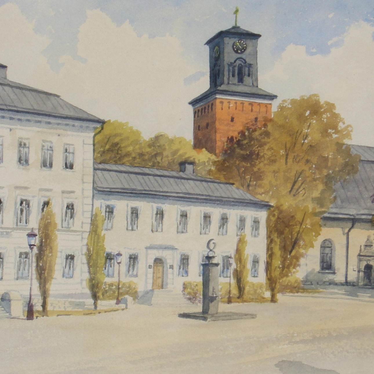 EINAR HILLBERG. Akvareller, 3 st. Signerade.