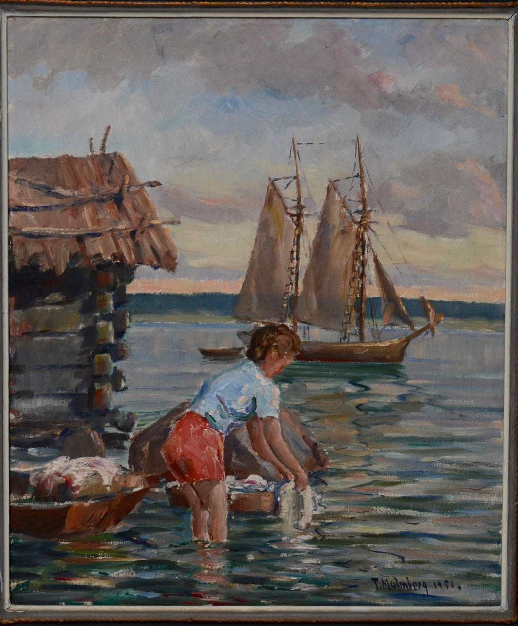 TURE MALMBERG, olja på duk.