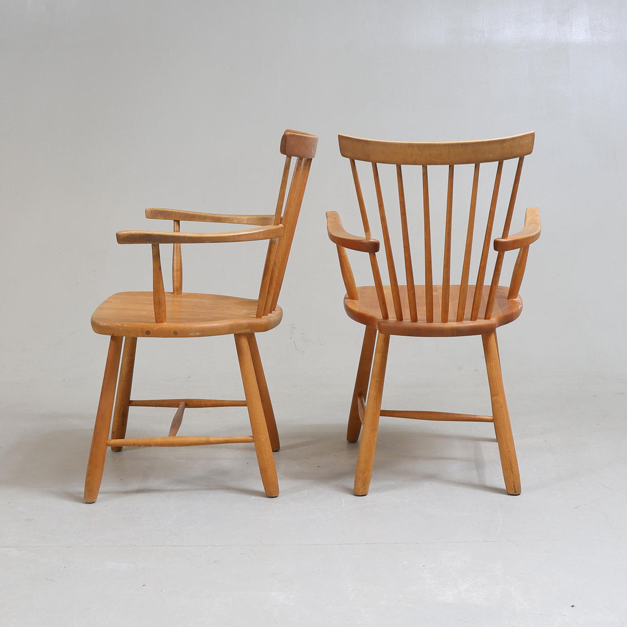 CARL MALMSTEN. armchairs, 1 pair, “Lilla Åland”, Stolab, 1992