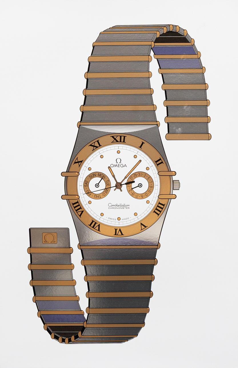 ANDERS ÖSTERLIN. Omega Constellation, folded silkscreen, unsigned.