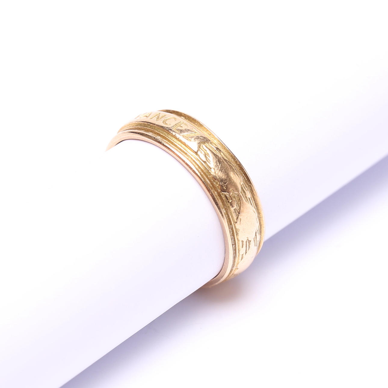 ENGINEERING RING, Chalmers, 18k gold weight approx 6,1 g. Jewellery ...