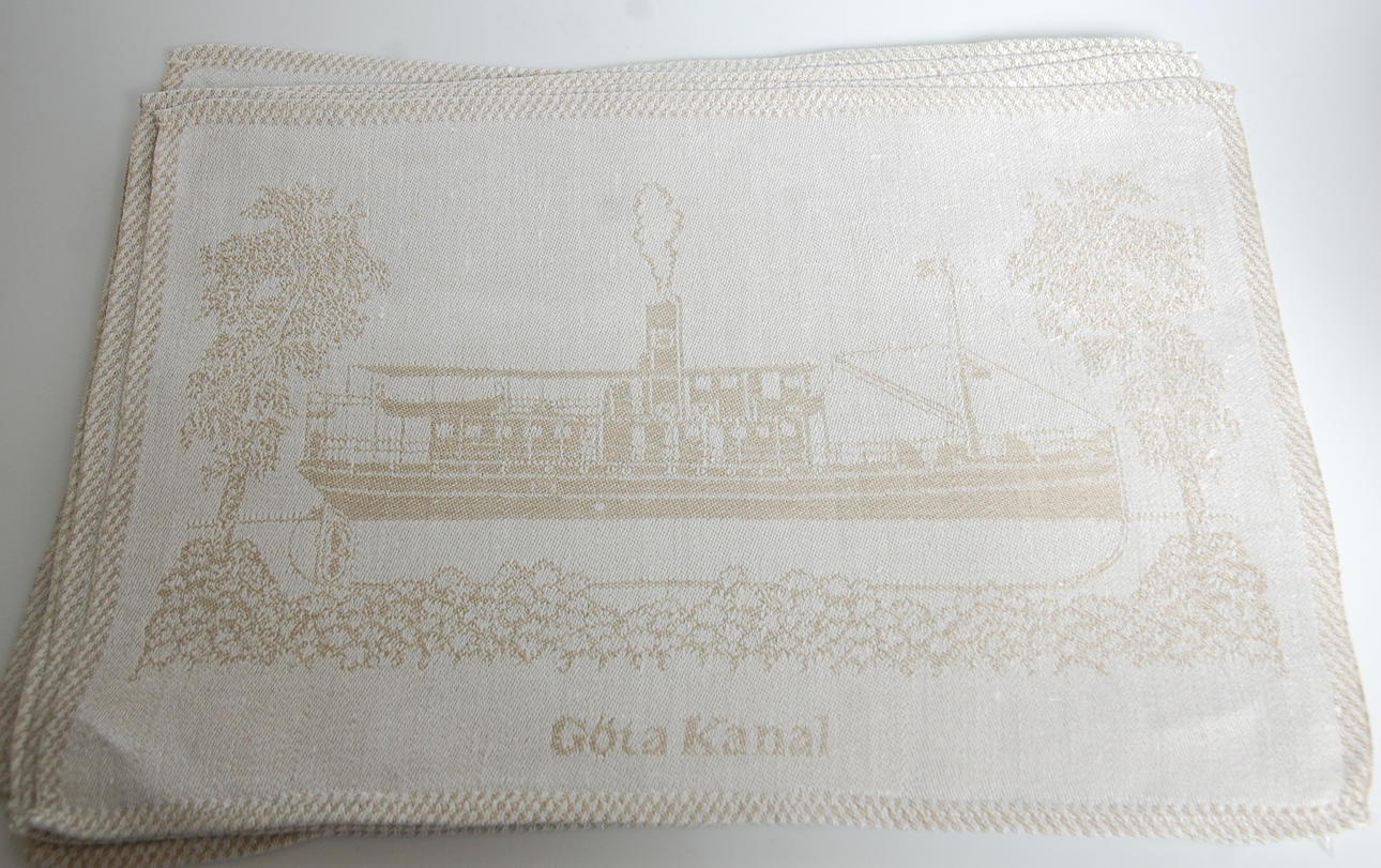 BORDSTABLETTER, 8 st Klässbols linneväveri , Astrid Sampe.