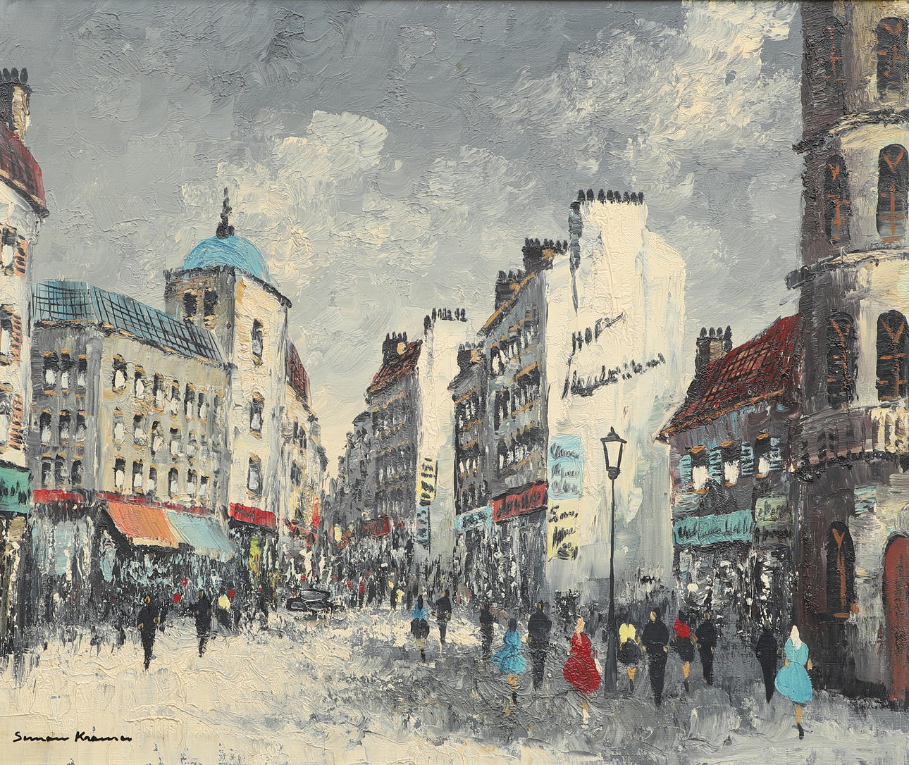 SIMON KRAMER. (1880-1957), oil on canvas, signed. Art - Paintings ...