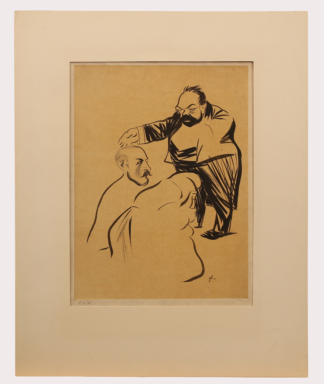 DREYFUSS AFFAIR IN FRANCE. Ink on thin paper, attach to cardboard ...
