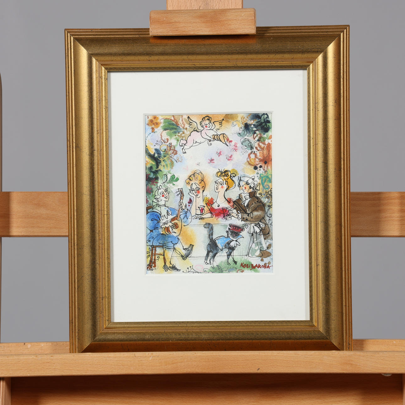 DIANA KOUZAKOVA. MIXED TECHNOLOGY, signed.