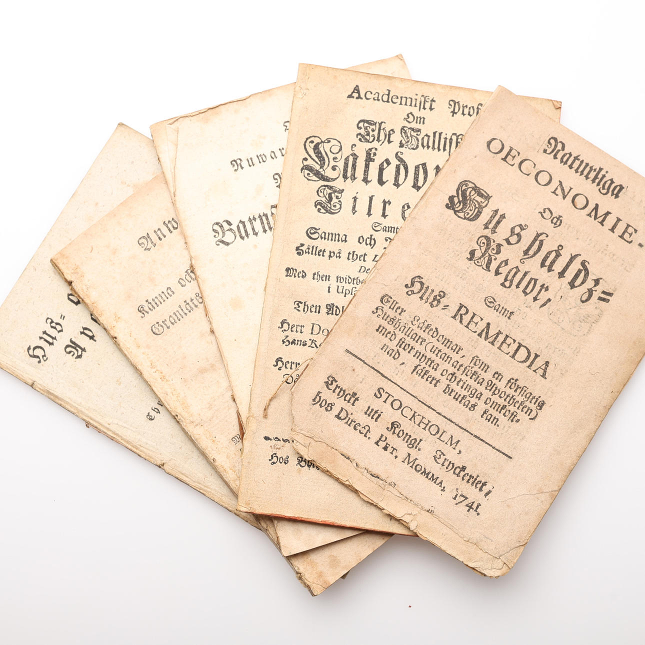 MEDICINE. FIVE MEDICAL MANUSCRIPTS FROM THE 18TH AND 19TH CENTURIES ...
