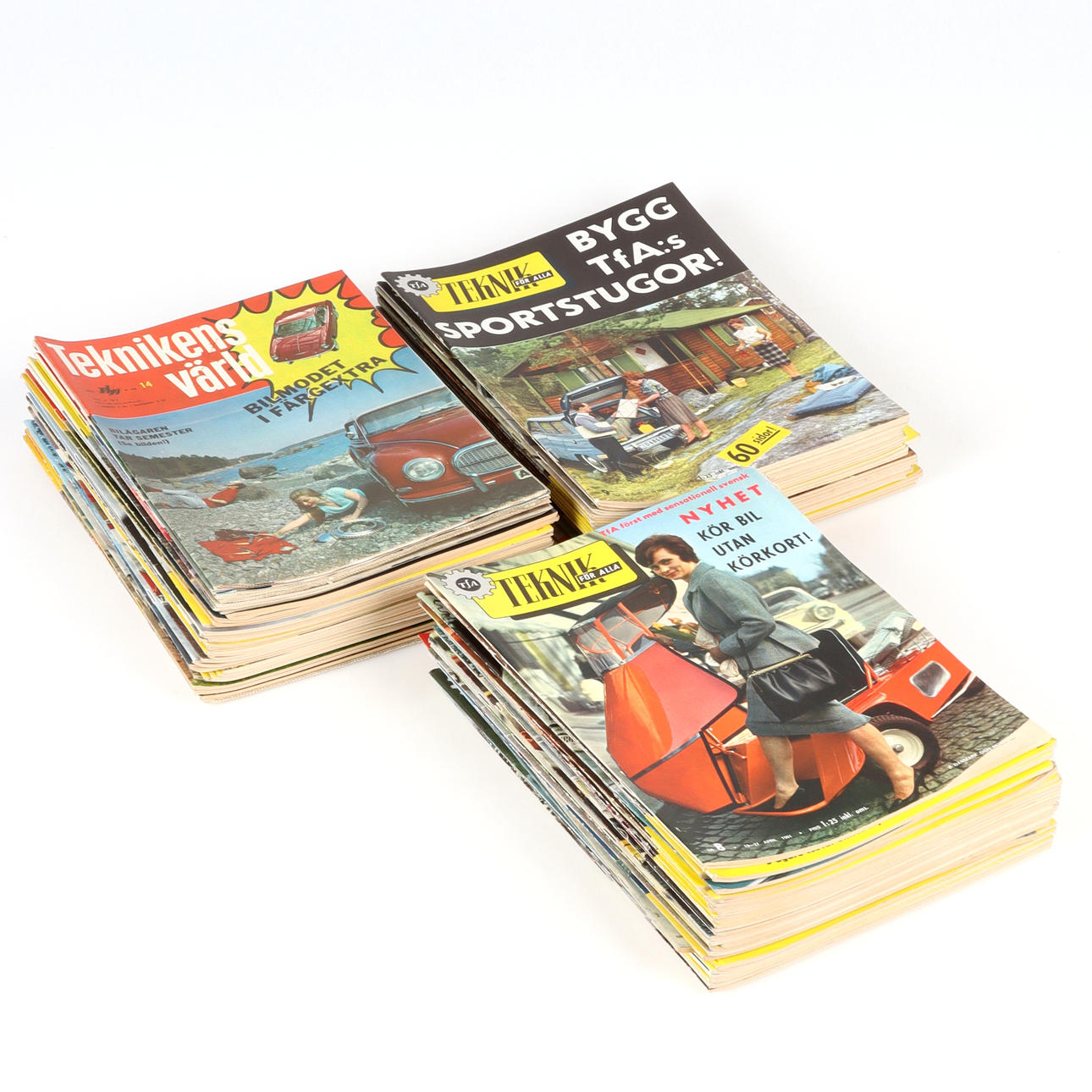 MAGAZINES/MAGAZINES, approx. 75 pcs, Technology for all. 1950s/60s.