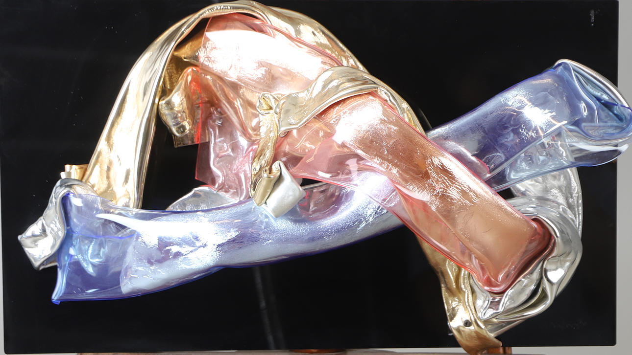 JAN NALIWAJKO. Komposition, plast/plexiglas i relief, signerad.