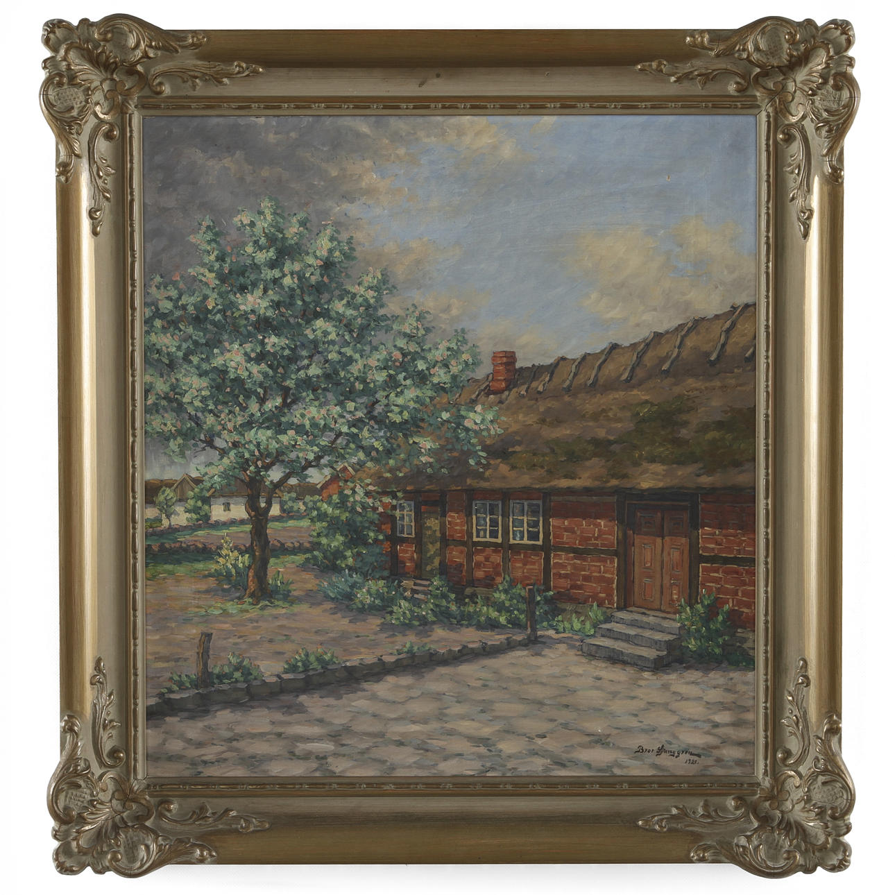 BROR LJUNGGREN. Olja på duk. Signerad 1921.