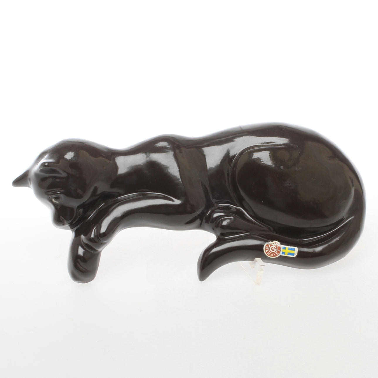 VÄGGFIGURIN, Katt, keramik, Gunilla Ercisson, Gabriel Keramik.