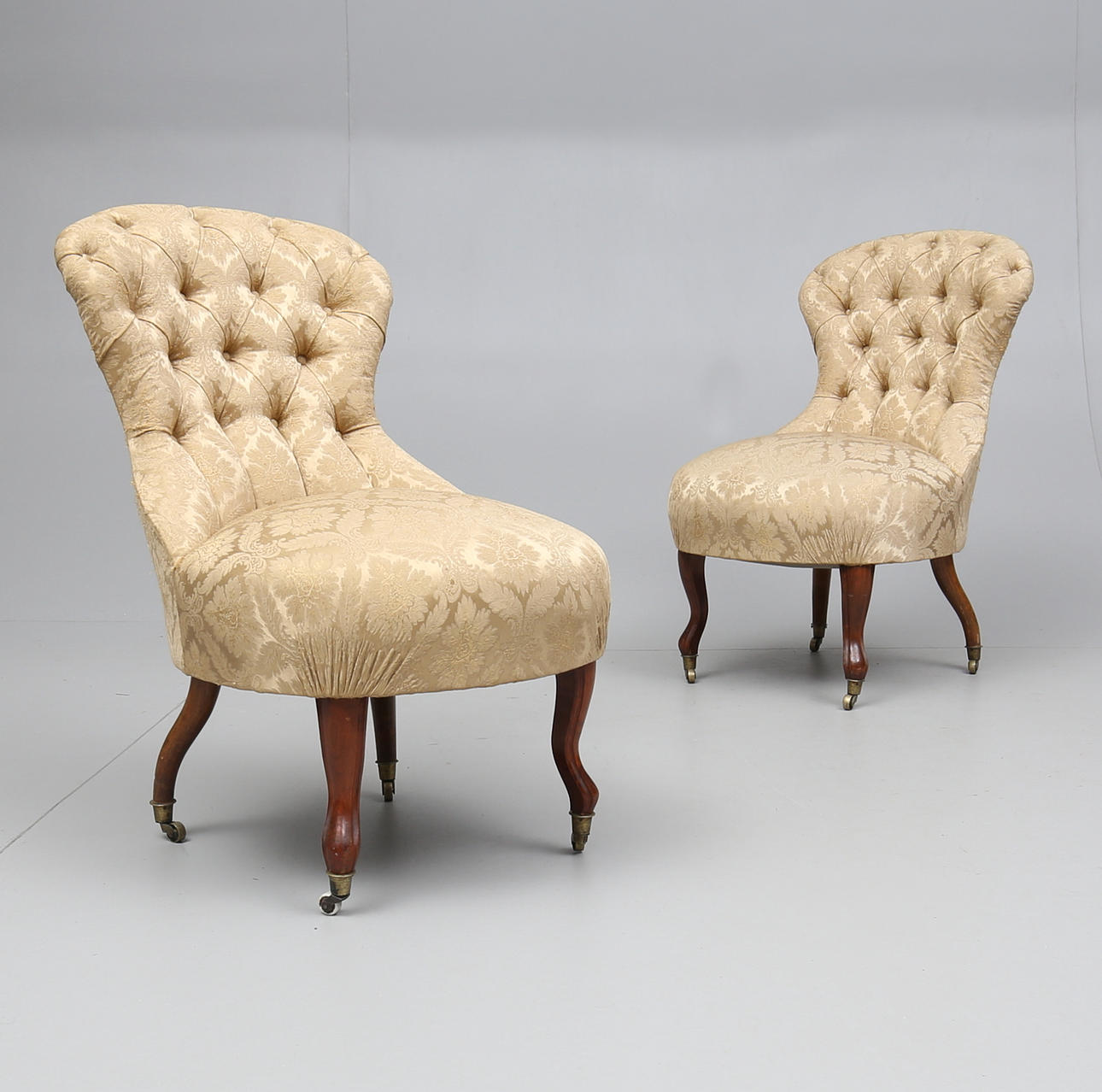 EMMAFÅTÖLJER, 1 par, 1800-talets slut.