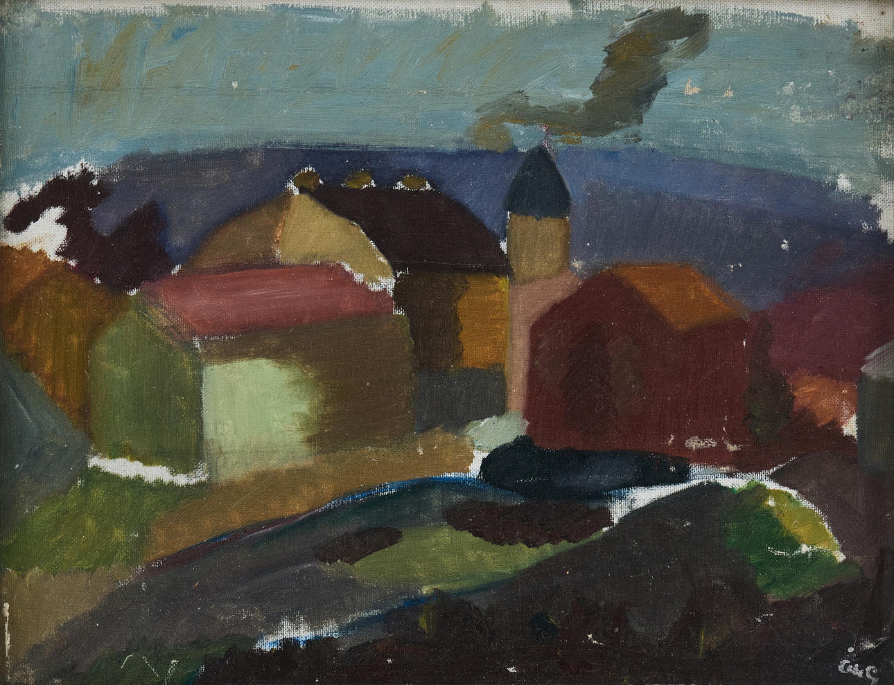 ÅKE GÖRANSSON. City view.