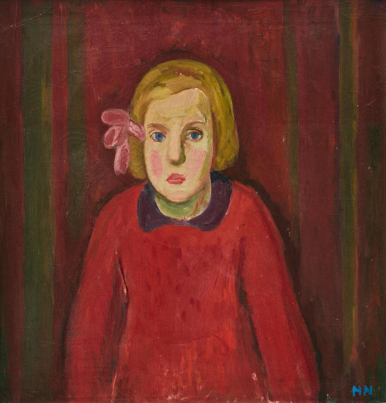 NILS NILSSON. “Girl with a bow”.