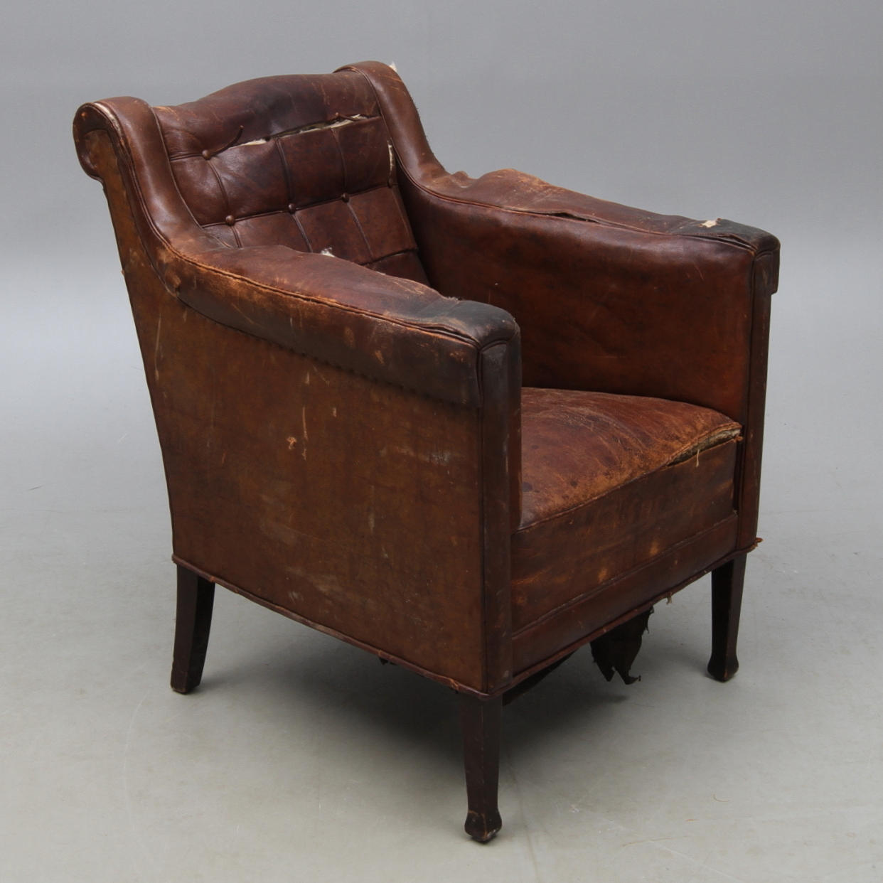 CLUBFÅTÖLJ, jugend, tidigt 1900-tal.