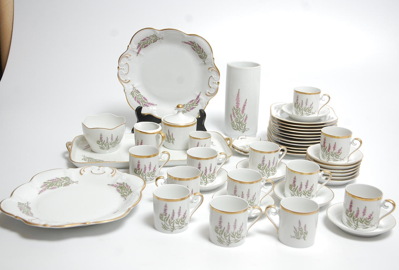 KAFFESERVIS, 45 delar, " Ljung " Hackefors.