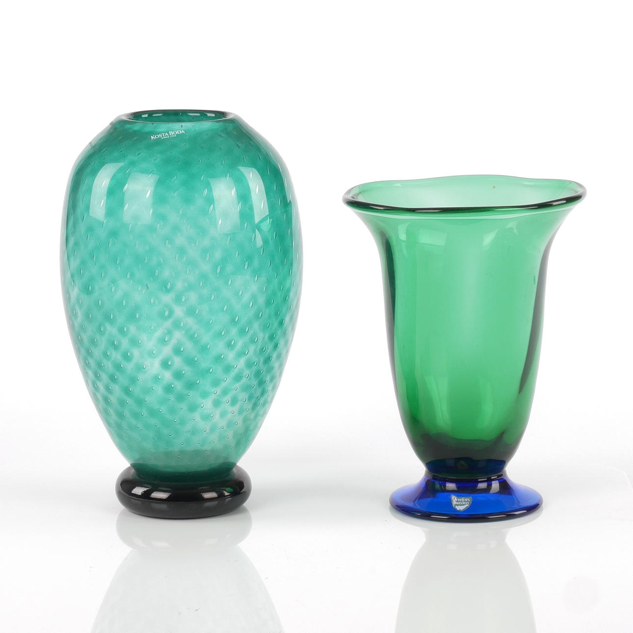 Two vases, Anna Ehrner and Erika Lagerbielke.