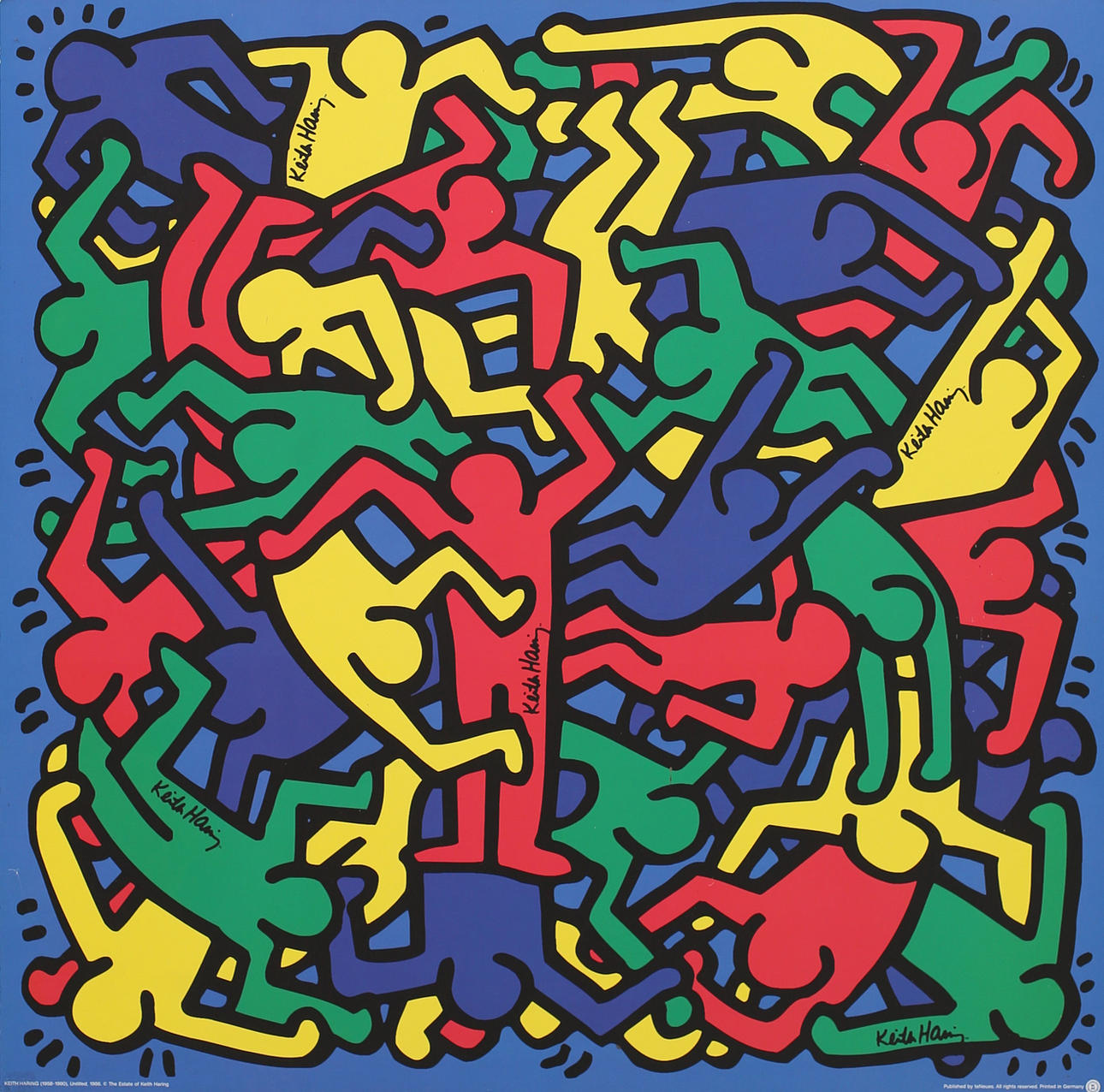 AFFISCH, Untitled 1986, Keith Harring.