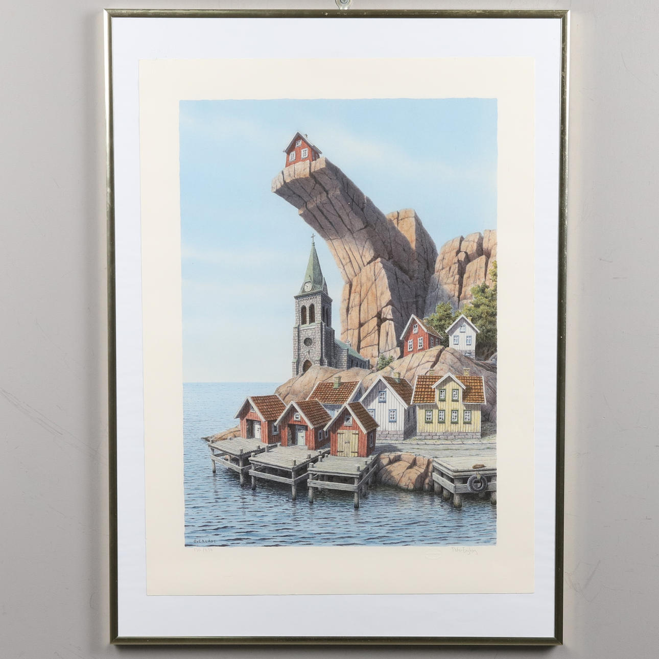 PETER ENGBERG. COLOR LITHOGRAPH, “Overhead Mode”, No. 130/250, signed.
