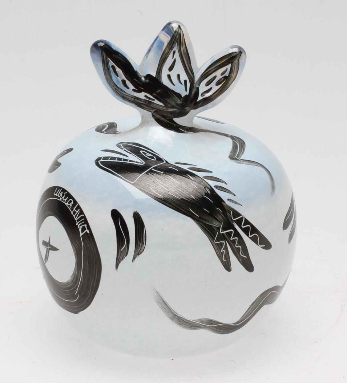 SKULPTUR, glas, Ulrica Hydman-Vallien, Kosta Boda, signerad.