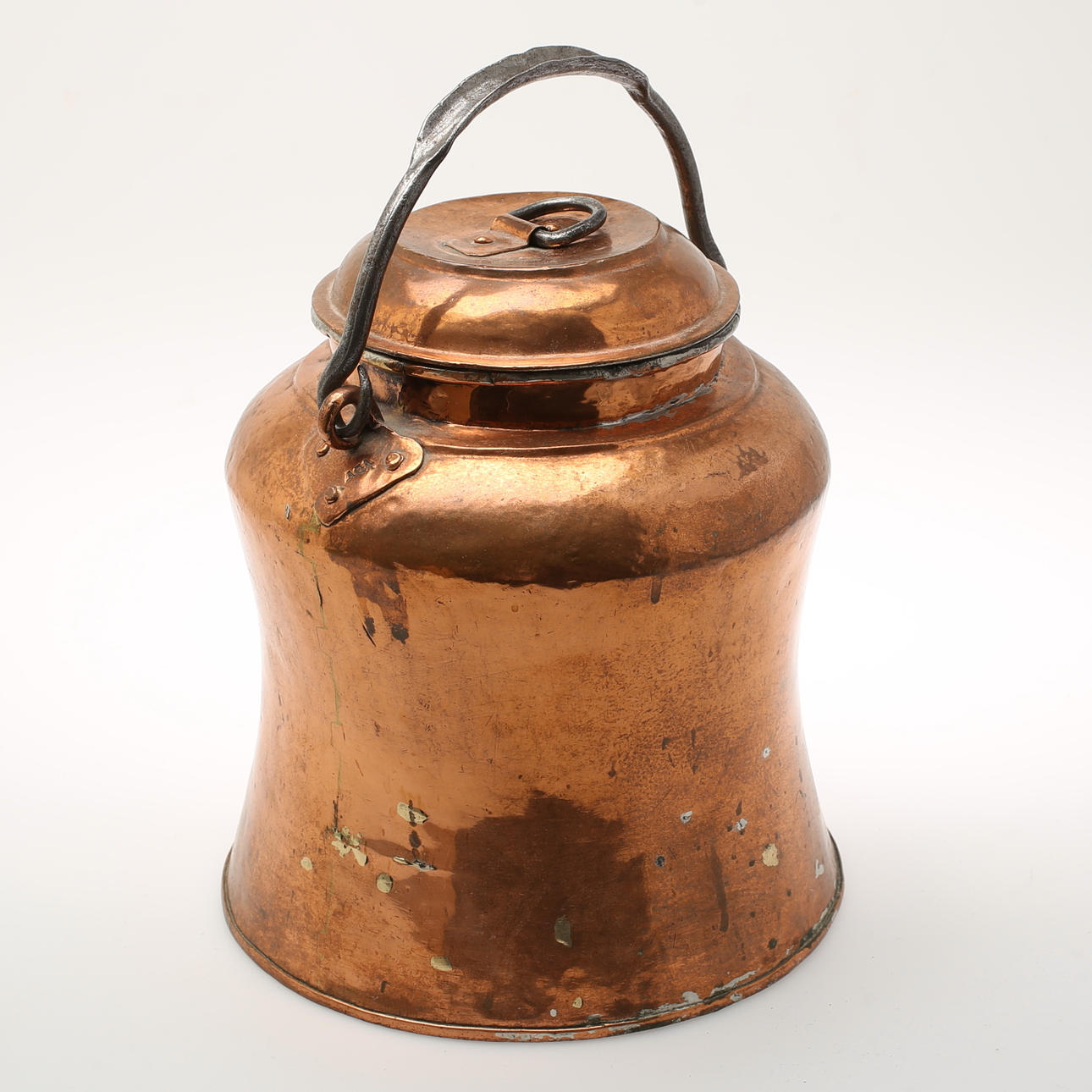 HINK MED LOCK, koppar, 1800-tal.