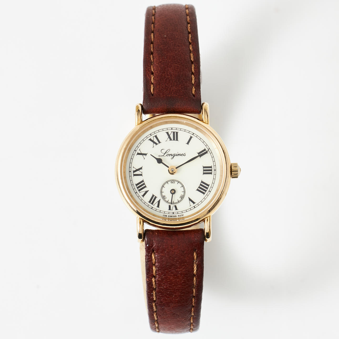 LONGINES. Charleston, wristwatch, gold plated steel, case 24 mm 