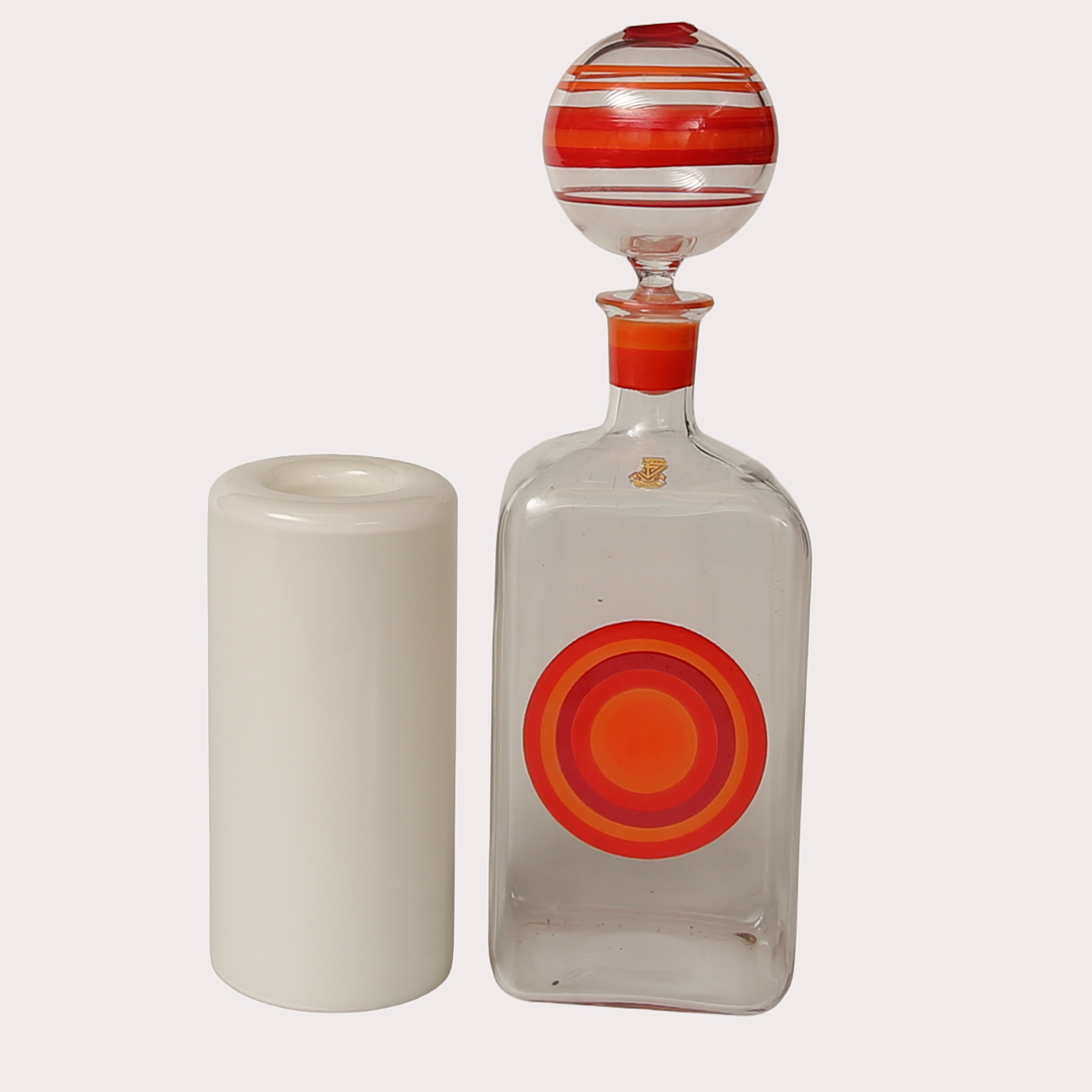 LIGHT LANTERN “Eternell” Owe Elvèn Orrefors and CARAFF WITH STOPPER ...