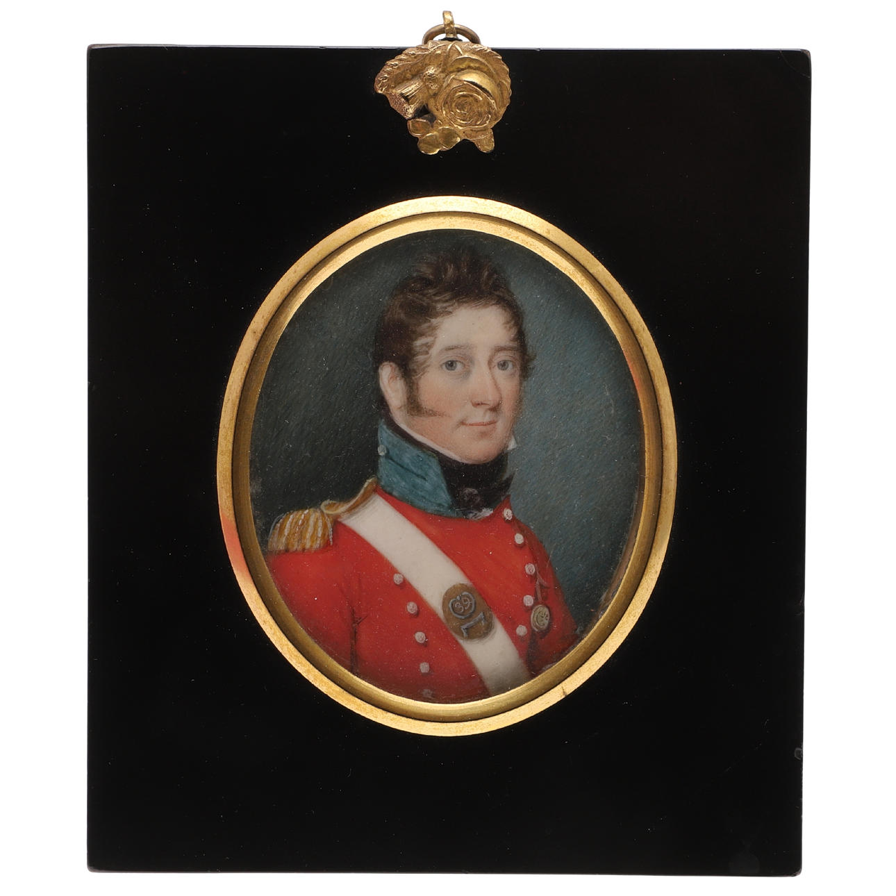 ENGLISH SCHOOL EARLY 19TH. CENTURY, PORTRAIT OF CAPTAIN EXHAM VINCENT ...