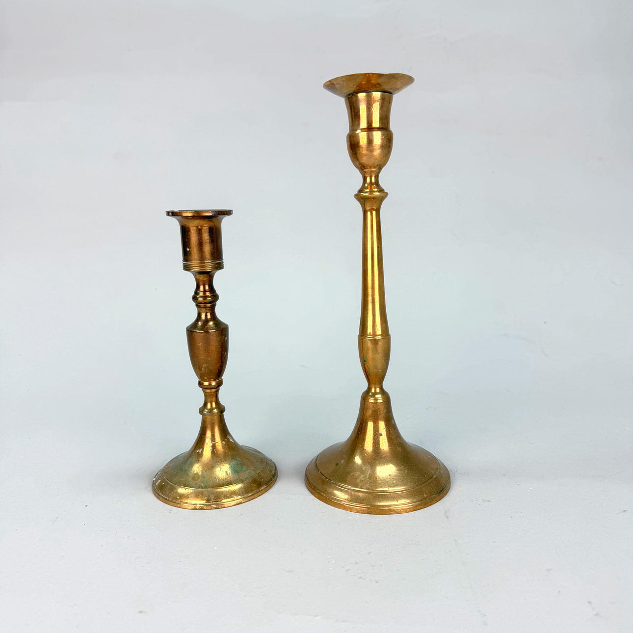 Candlesticks 2 pcs - brass, ore.