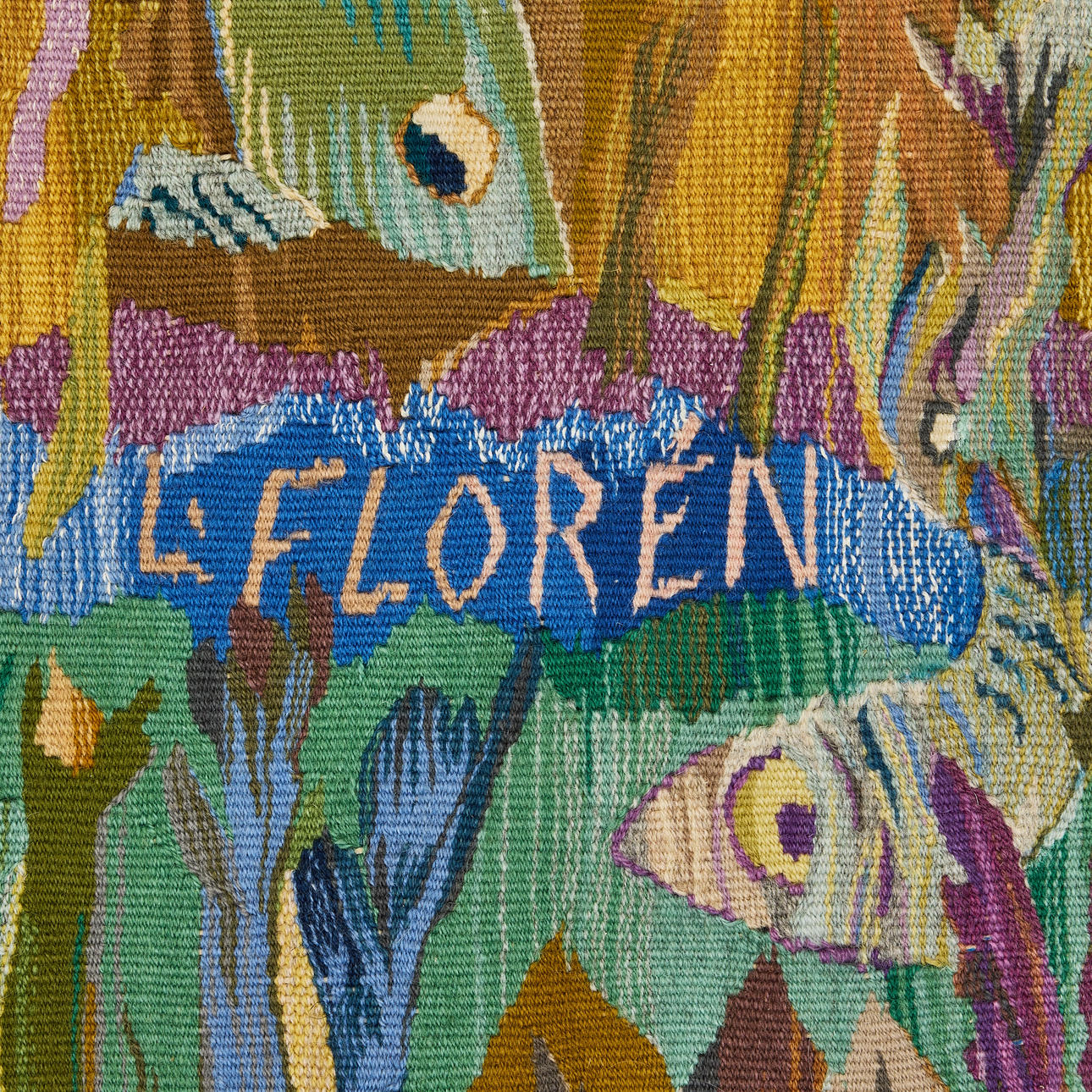 LARS FLORÉN. Fishing boats, a tapestry, tapestry weave, signed L ...