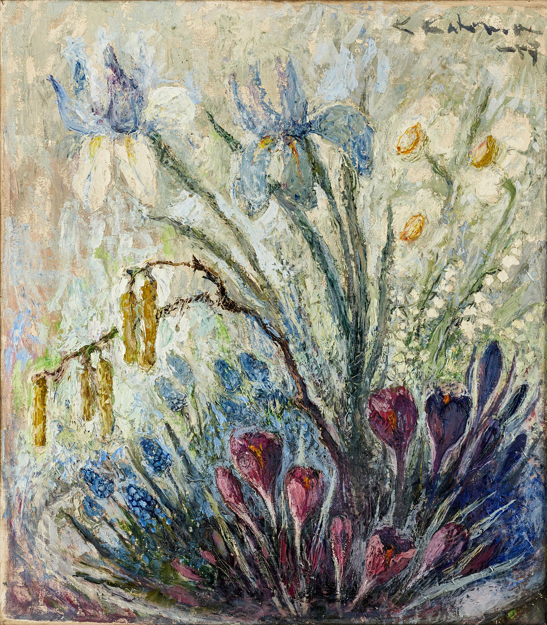 UNIDENTIFIED ARTIST (Finland, 20th century), Plants, signed and dated ...