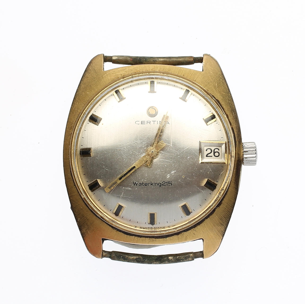 ARMBANDSUR, guld på stål, Certina Waterking 215, 1900-talets andra hälft.