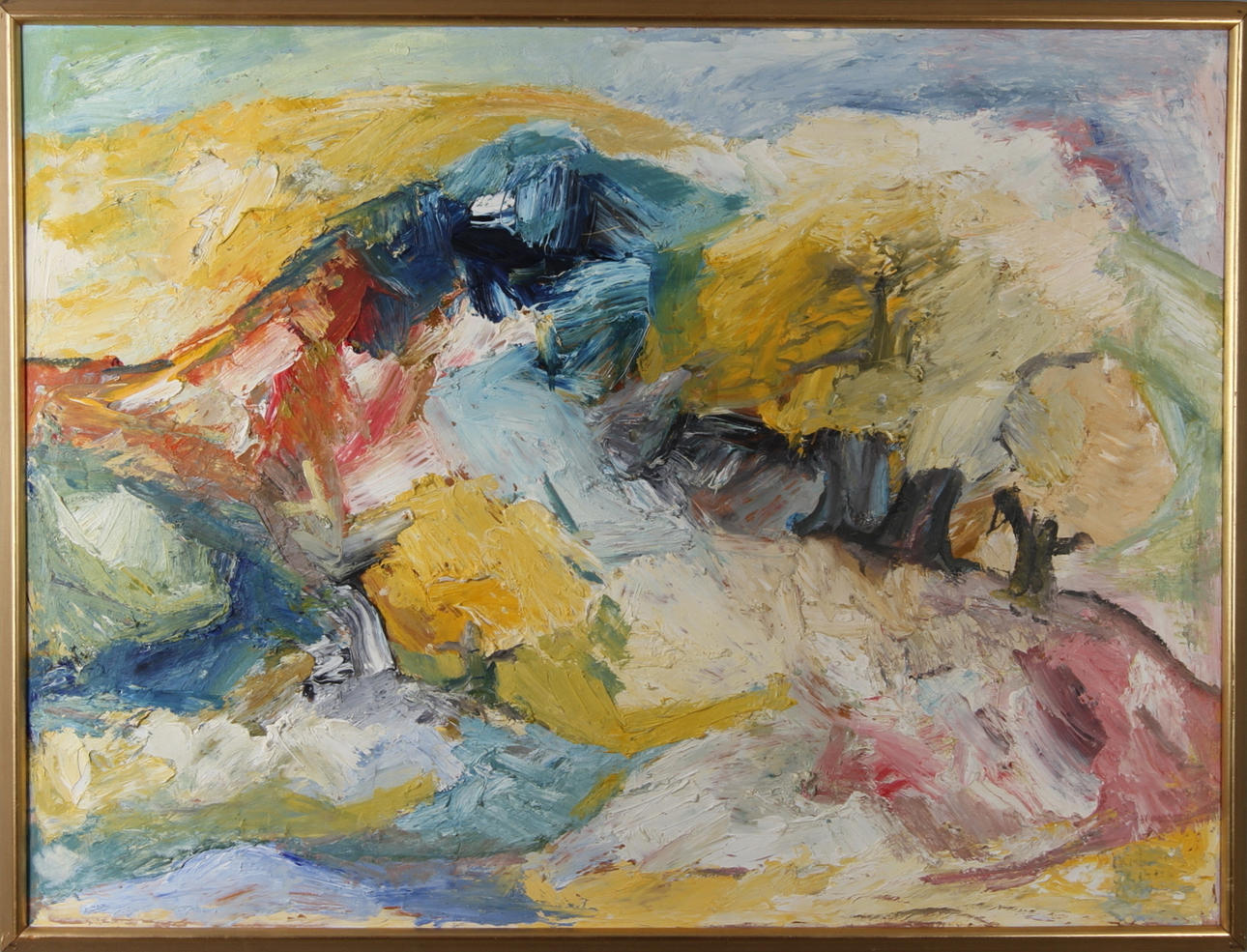 STIG ERIK THIDERMAN. Berget Elburs Iran, olja på pannå, signerad.