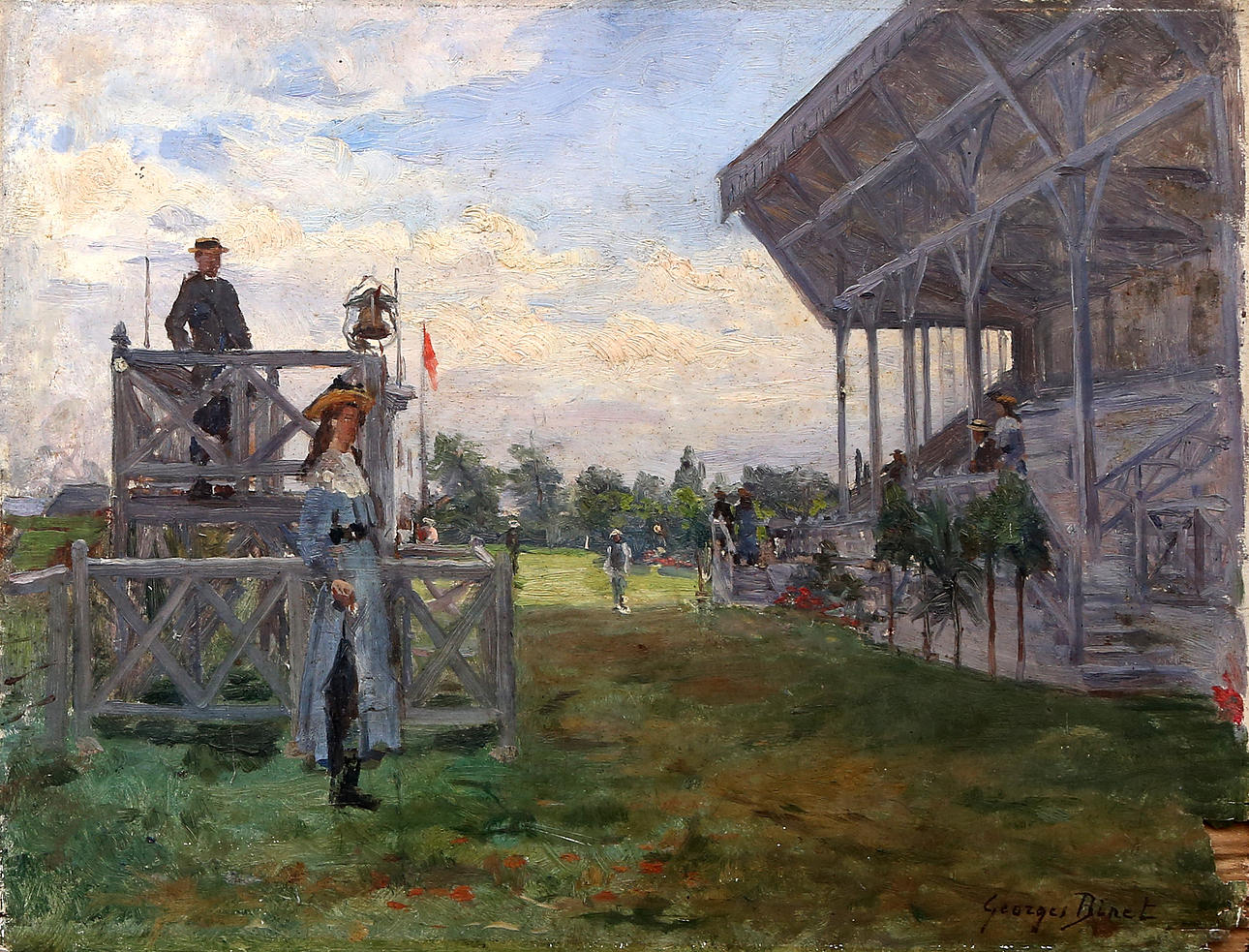 GEORGES BINET. Racecourse.