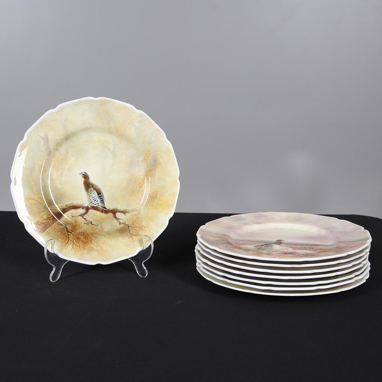 SIGNED BIRD PLATES - BIRBECK.