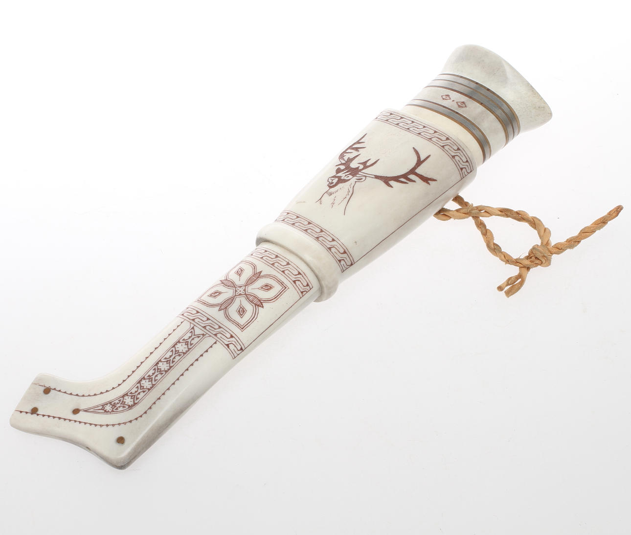 KNIV, samiskt arbete, Hans Carlsten, Skellefteå, monogramsignerad.