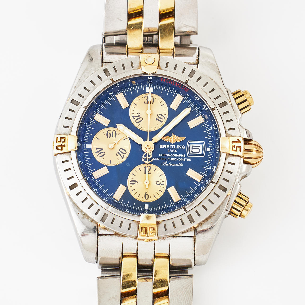 BREITLING, Chronomat Evolution, “Tachymeter”, Chronometer, chronograph, wristwatch, 43,7 mm, approx 2007.