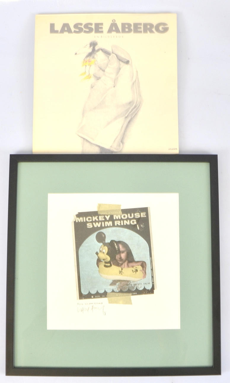 LASSE ÅBERG. Offsettryck, signerat samt bok.