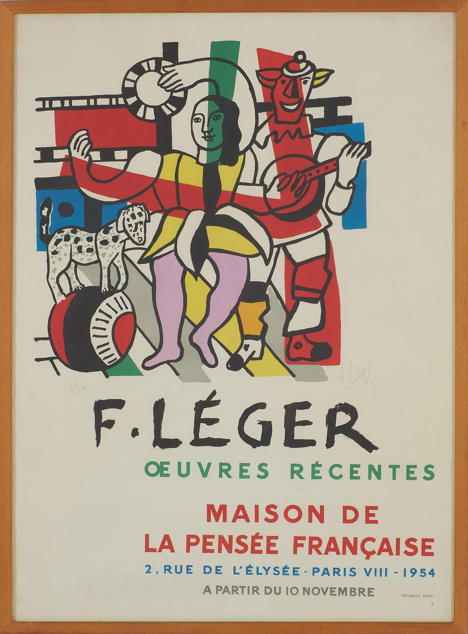 FERNAND  LÉGER. efter, „La Parade (Fernand Léger, Oeuvres Recentes)“.