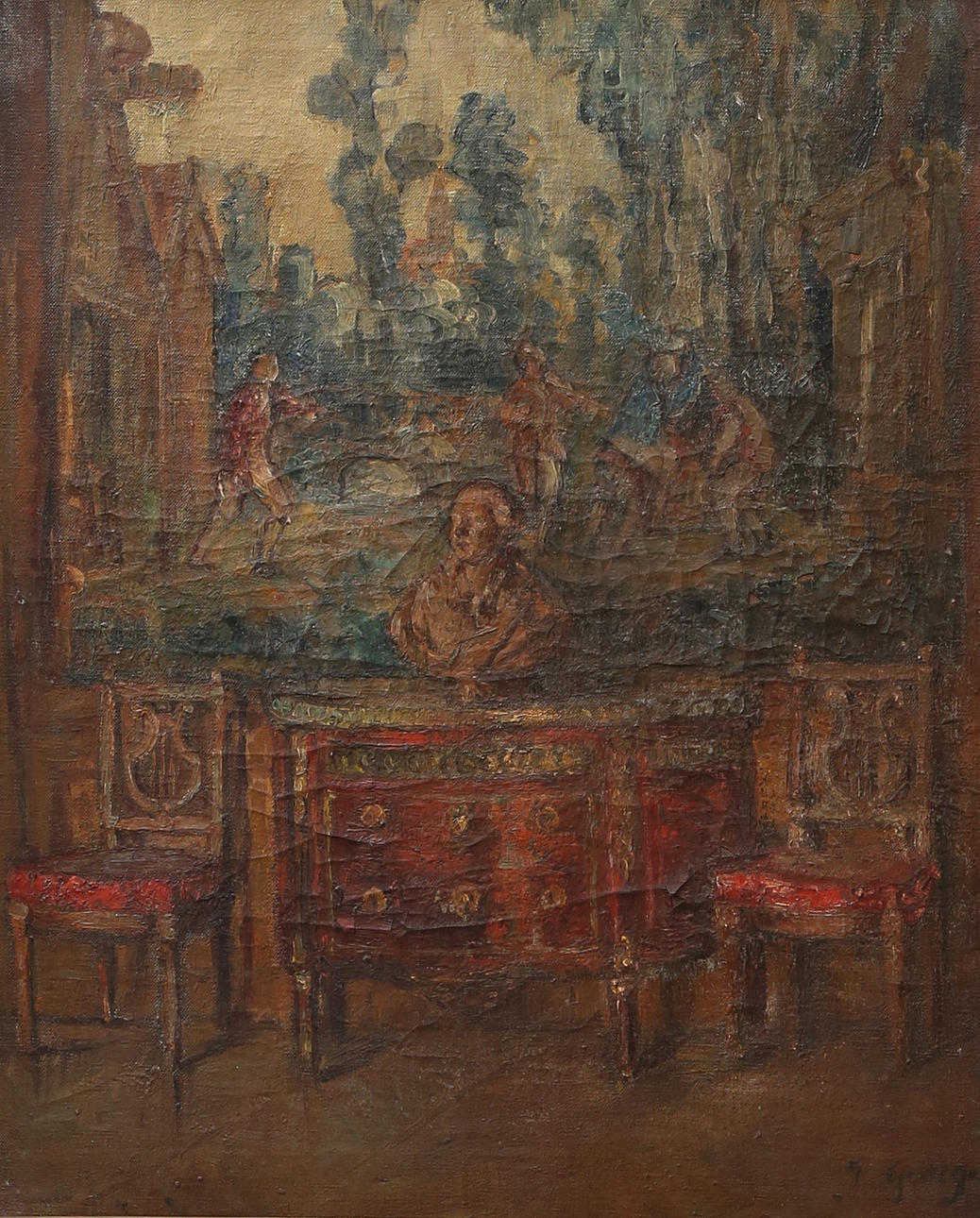 JULIETTE GEORGE. Palatial interior.