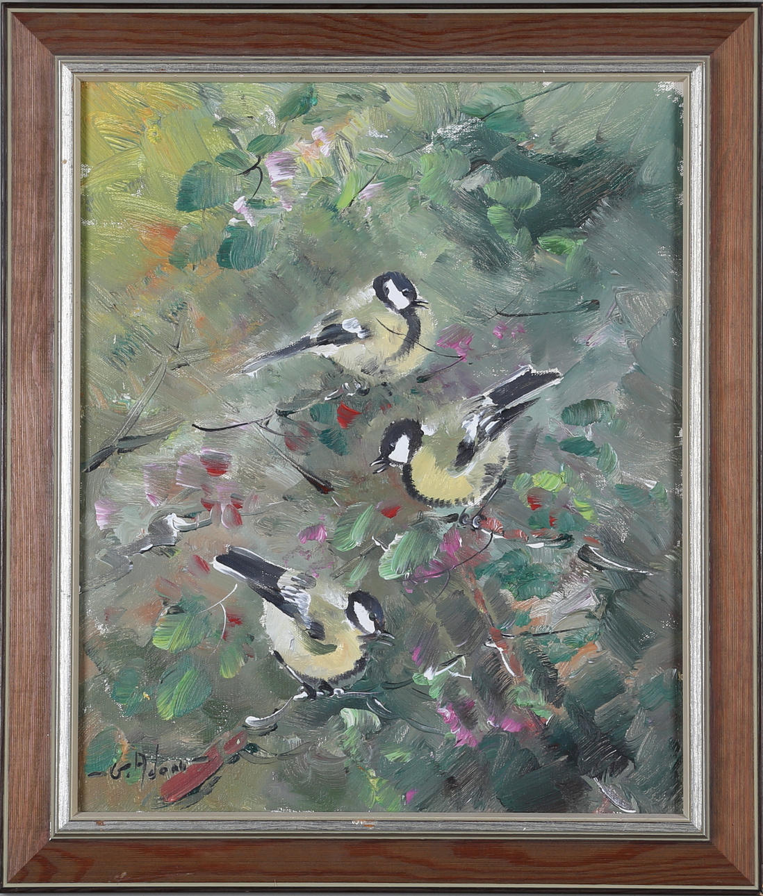 GUSTAV ADON. olja på duk, signerad.