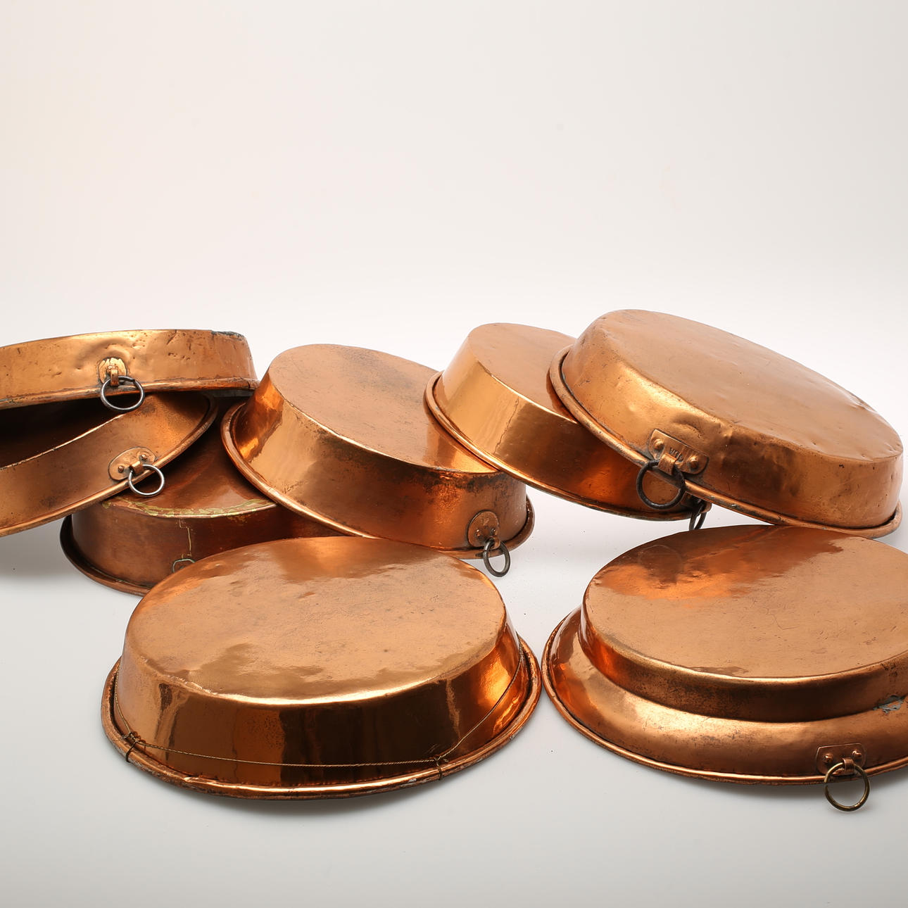 FORMAR, 8 st, koppar, 1800-tal.