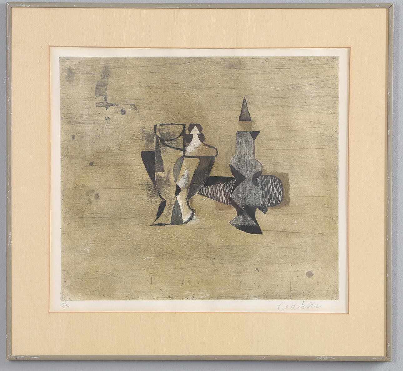 BRIGITTE COUDRAIN (FRENCH B. 1934). ABSTRACT STUDY.