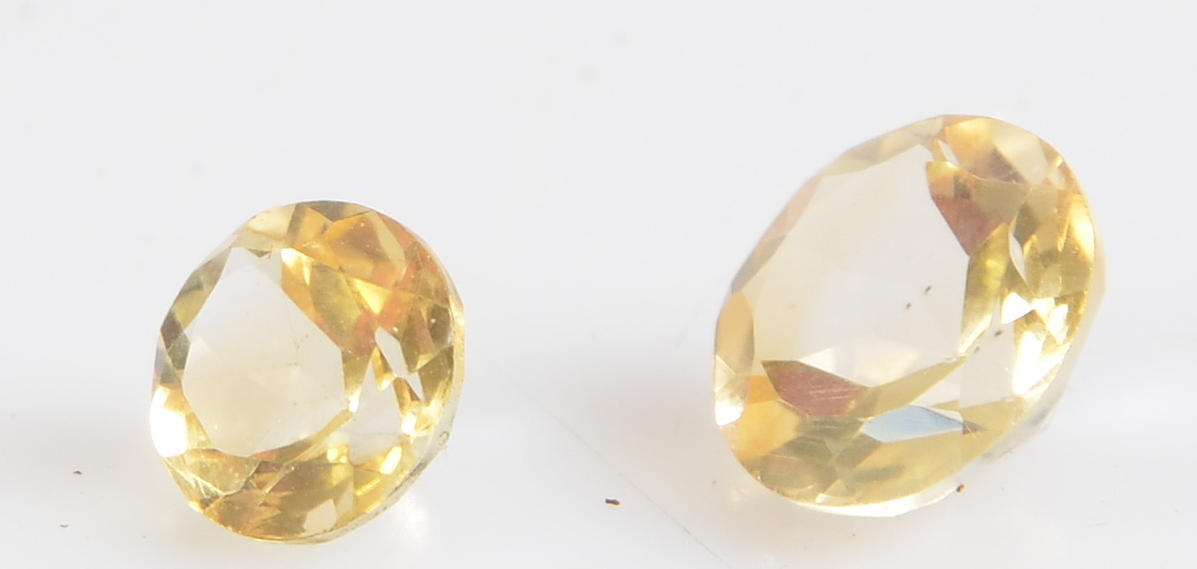 ÄDELSTENAR, 2 st, Citrine.