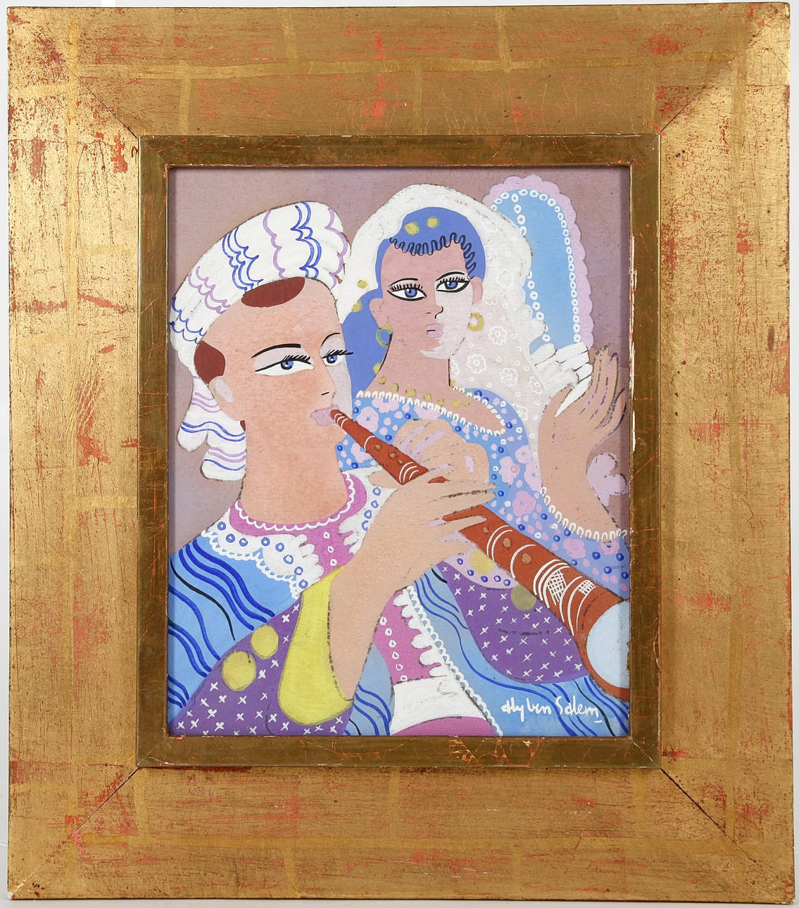 ALY BEN SALEM. 1910—2001. Gouache, signed.
