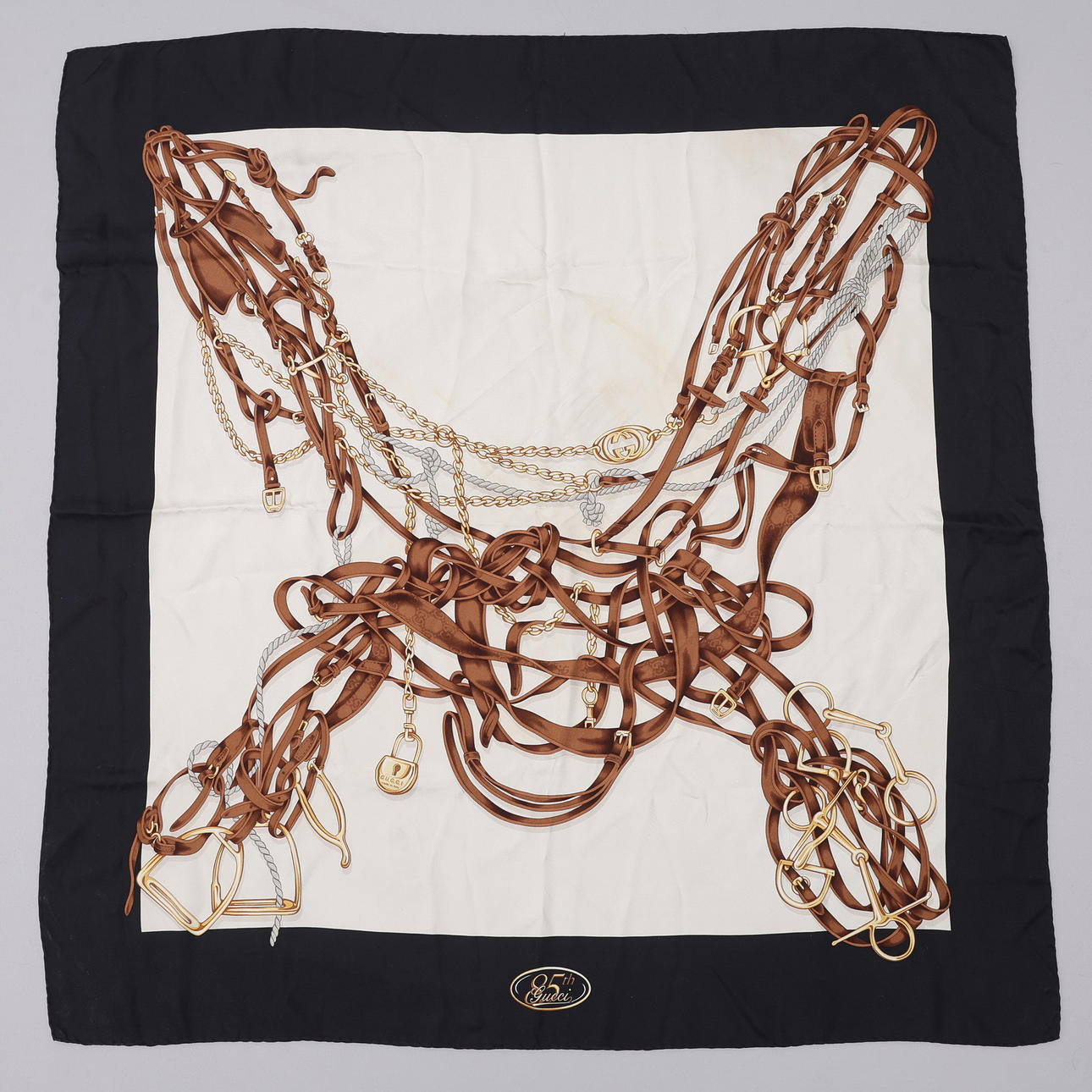 SCARF, SILK, “85TH GUCCI”, ANNIVERSARY MODEL, 2006.