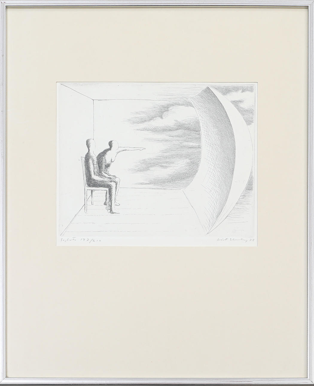 GÖSTA EHRENBERG. Lithograph, numbered 197/210, signed.