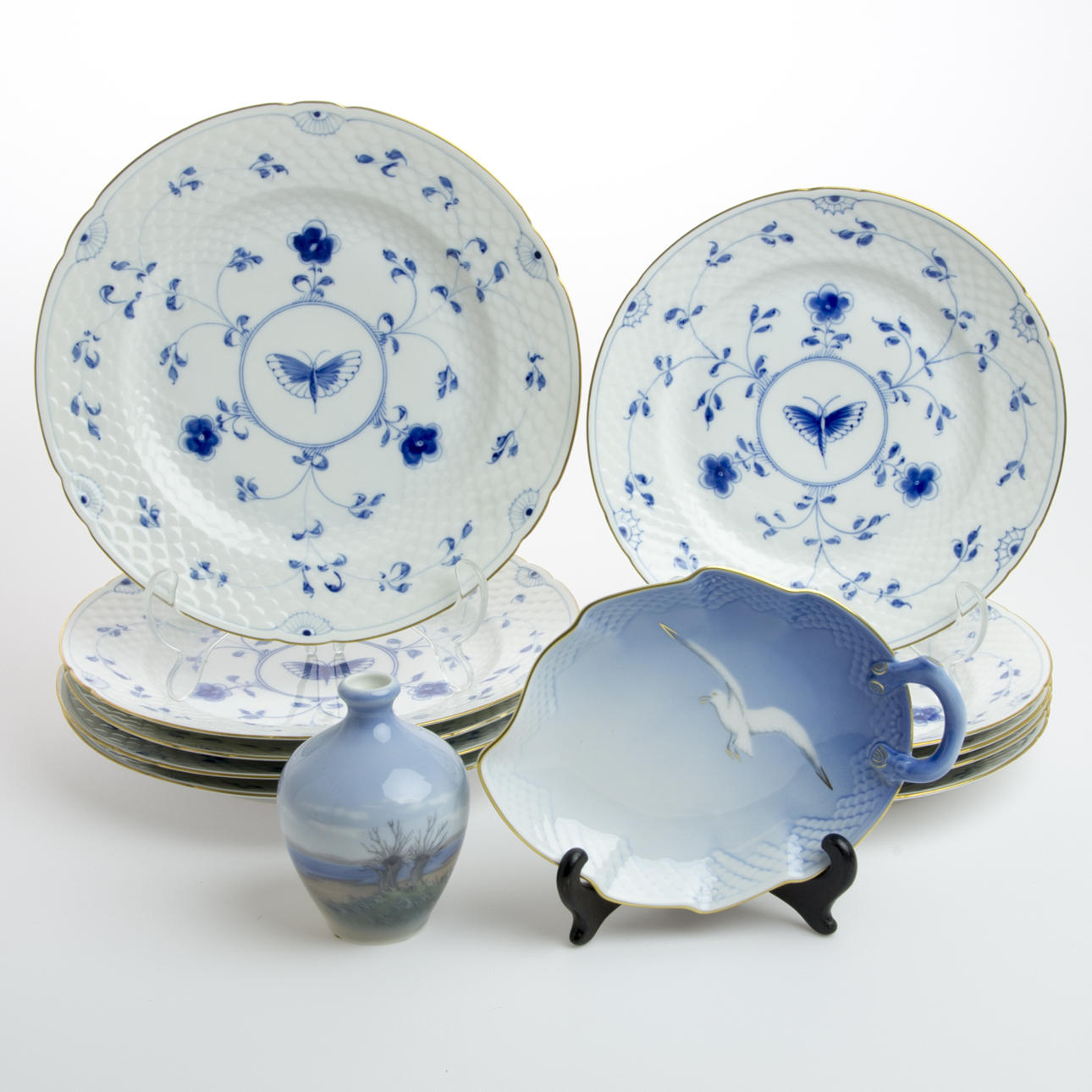 MATSERVISDELAR M.M., bl.a. "Sommarfugl" Bing & Gröndal.