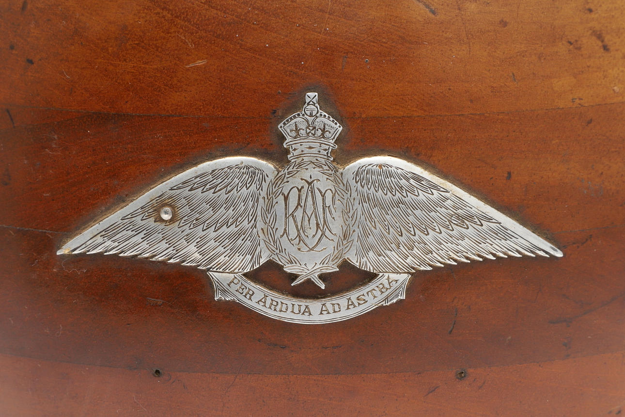 INTER-WAR RAF TOBACCO JAR TURNED FROM WOODEN AIRCRAFT PROPELLER ...