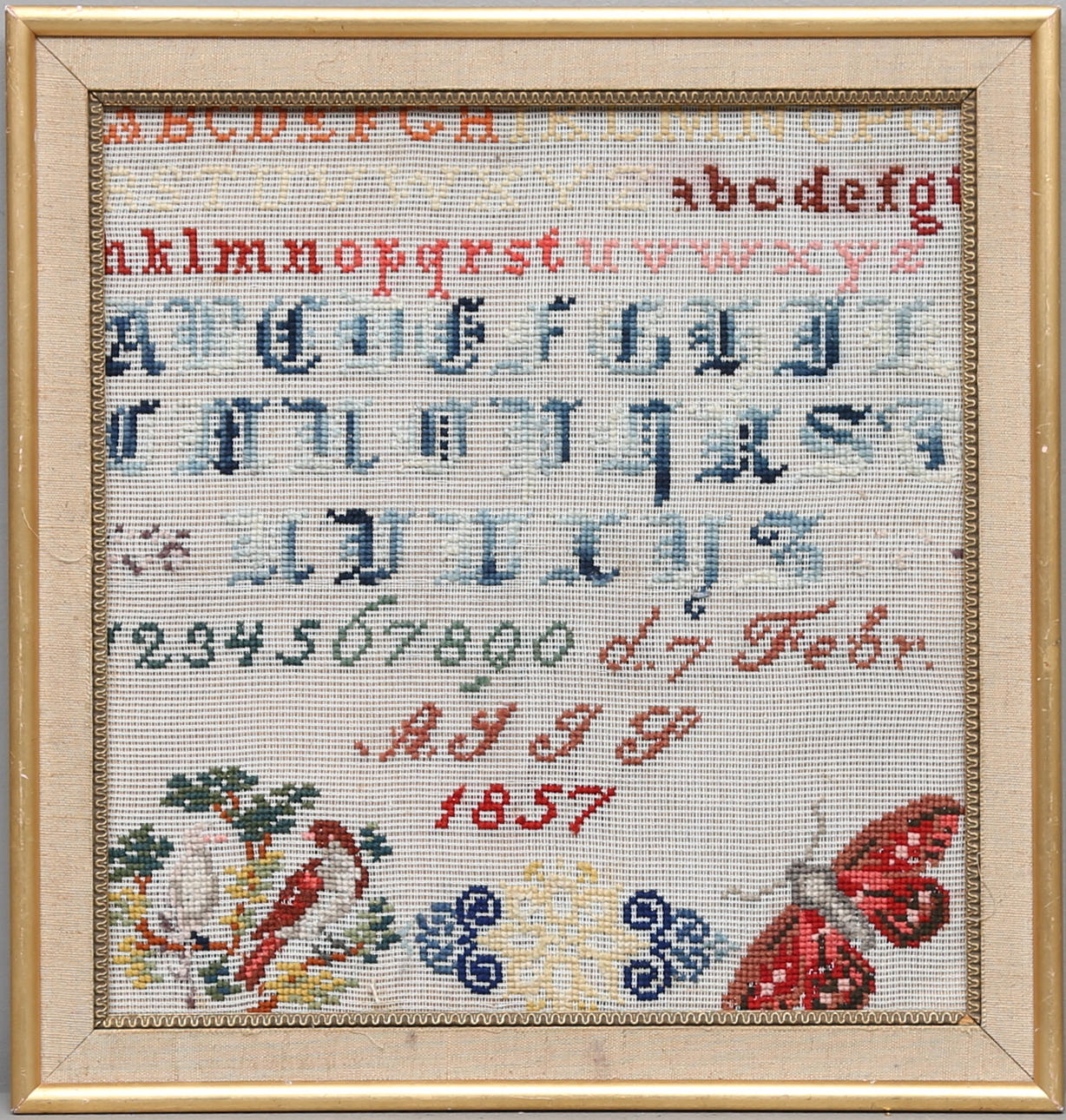 MÄRKDUK, allmoge, daterad 1857.